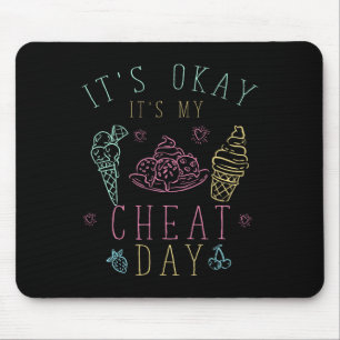 Tapis De Souris Fitness Trainer Cadeau Crème glacée Son OK C'Est M