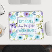 Tapis De Souris Fixer des objectifs dire que les prières travaille