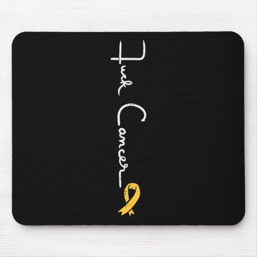 Tapis De Souris Fk Enfance Cancer Ribbon Sensibilisation Hommes W (Devant)
