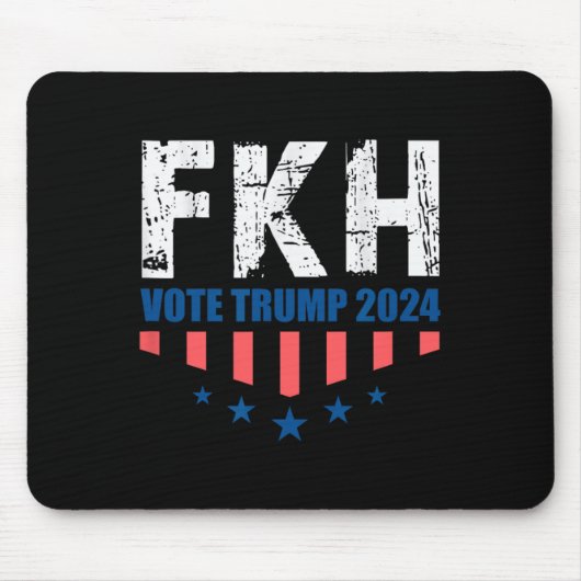 Tapis De Souris Fkh Trump 2024 Foxtrot Kilo Hotel Funny (Devant)