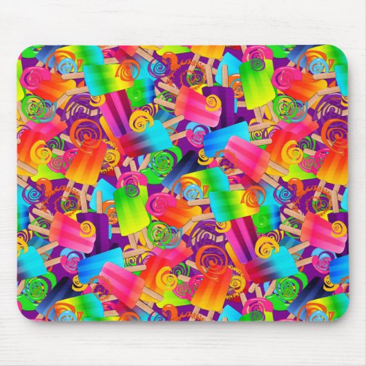 Tapis De Souris Flacons à cochonnets CKC, MOUSEPAD violet (Devant)