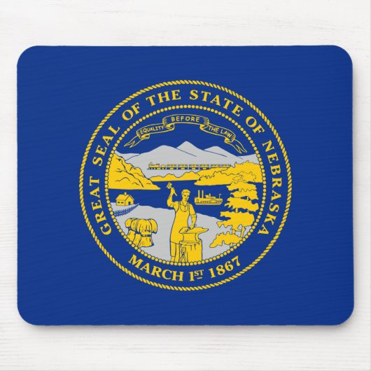 Tapis De Souris Flag du Nebraska (Devant)