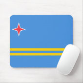 Tapis De Souris Flag of Aruba (Avec souris)