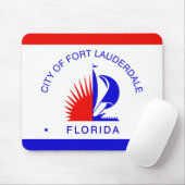 Tapis De Souris Flag of Fort Lauderdale, Florida (Avec souris)