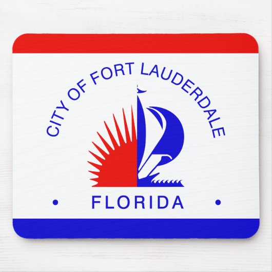 Tapis De Souris Flag of Fort Lauderdale, Florida (Devant)