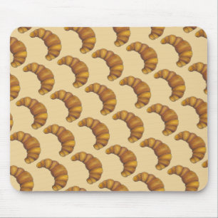 Tapis De Souris Flaky Golden Croissant Français Pâtisserie