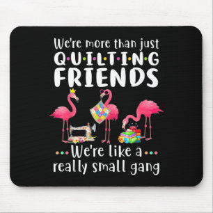 Tapis De Souris Flamant de couture d'homme plus que des amis de co