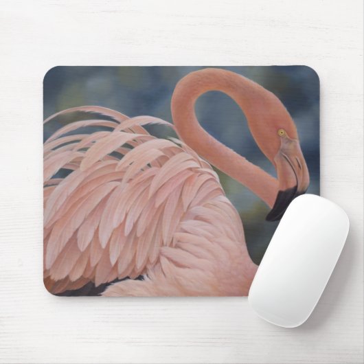 Tapis De Souris Flamant rose (Avec souris)