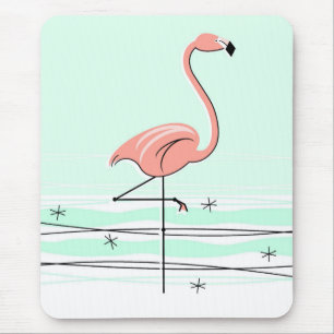 Tapis De Souris Flamant rose Aqua mousepad