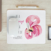 Flamant rose Aquarelle Exotique Rose Moderne Avec