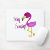 Tapis De Souris Flamant rose flamboyant (Avec souris)