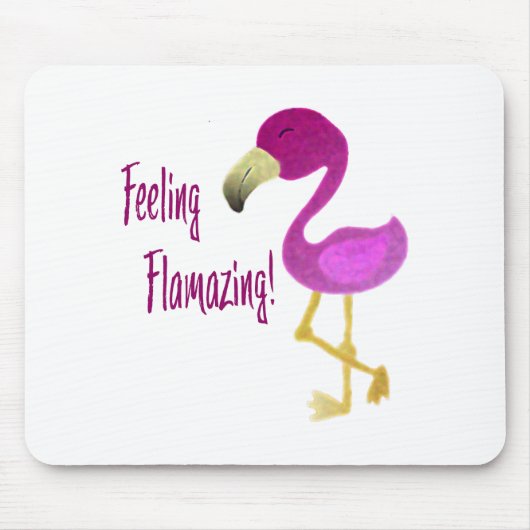 Tapis De Souris Flamant rose flamboyant (Devant)