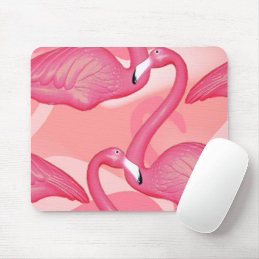 Tapis De Souris Flamant rose Mousepad (Avec souris)