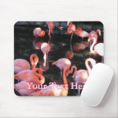 Tapis De Souris Flamant rose Mousepad (Avec souris)