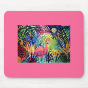 Tapis De Souris Flamant rose rose