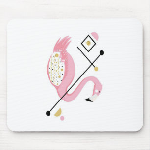 Tapis De Souris Flamant rose rose Abstrait Amoureux de Flamants