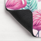 Tapis De Souris Flamant rose rose Conception tropicale (Coin)