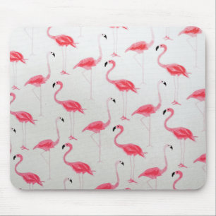 Tapis De Souris Flamant rose rose Flamant rose de dessin Artiste r