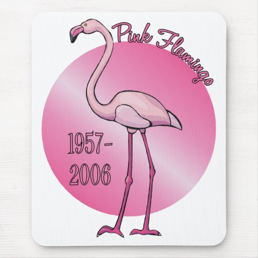Tapis De Souris Flamant rose rose Mousepad (Devant)