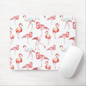 Tapis De Souris Flamant rose rose Mousepad (Avec souris)