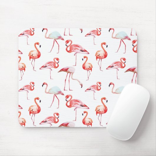 Tapis De Souris Flamant rose rose Mousepad (Avec souris)
