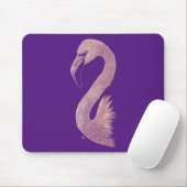 Tapis De Souris Flamant rose rose Mousepad (Avec souris)