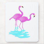 Tapis De Souris Flamant rose rose Mousepad (Devant)