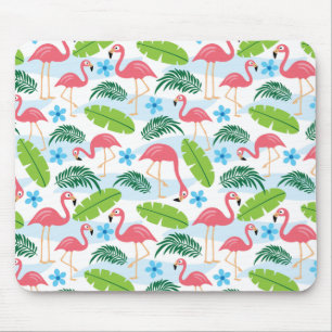 Tapis De Souris Flamants roses en Paradise Mousepad