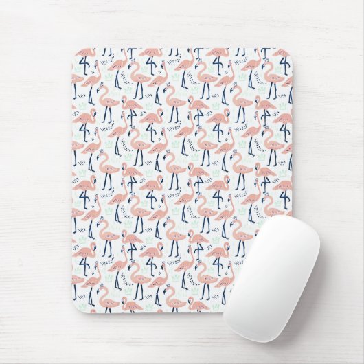 Tapis De Souris Flamants roses mignons (Avec souris)