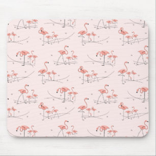 Tapis De Souris Flamants roses rose multi-souris
