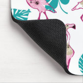 Tapis De Souris Flamants roses roses (Coin)