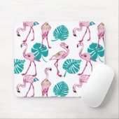 Tapis De Souris Flamants roses roses (Avec souris)