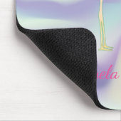 Tapis De Souris Flamants roses roses dans l'amour Holographique (Coin)