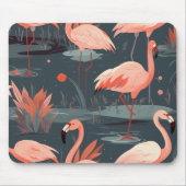 Tapis De Souris Flamants roses Roses Dans L'Eau (Devant)