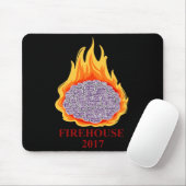 Tapis de souris flamboyant de cerveau (Avec souris)