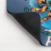 Tapis de souris flamboyant de Starburst de main et (Coin)