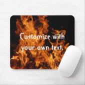 Tapis De Souris Flames Mousepad (Avec souris)