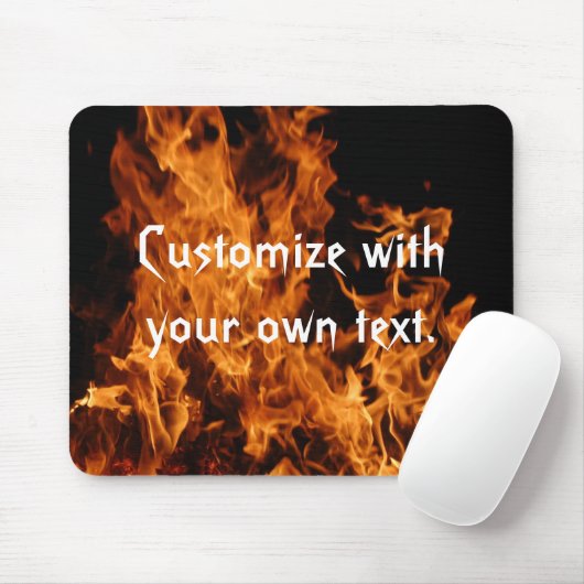 Tapis De Souris Flames Mousepad (Avec souris)