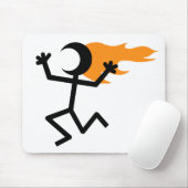 Tapis De Souris Flaming head (Avec souris)
