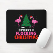 Tapis De Souris Flamingo Merry Flocking Christmas Funny Xmas Men W (Avec souris)