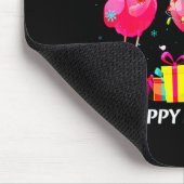 Tapis De Souris Flamingo Santa Hat Happy New Year Light Long Sleev (Coin)