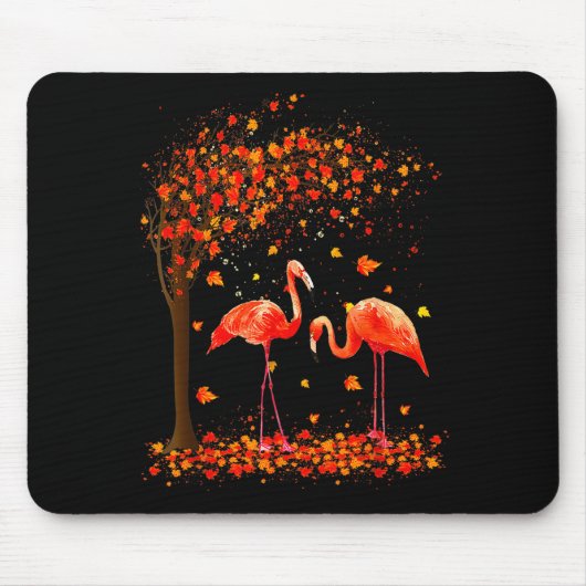 Tapis De Souris Flamingo Thanksgiving Halloween It's Fall Y'all Au (Devant)