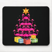 Tapis De Souris Flamingo Tree Funny Ugly Christmas (Devant)
