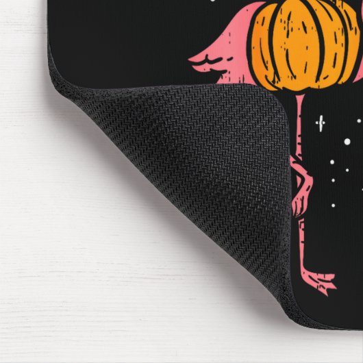 Tapis De Souris Flamingoween Pumpkin Flamingos Funny Bird Hallowee (Coin)