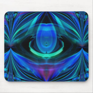Tapis De Souris Flamme bleue Mousepad Abstrait