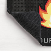 Tapis De Souris Flamme d'incendie ; robuste (Coin)