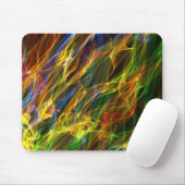 Tapis De Souris Flammes colorées (Avec souris)