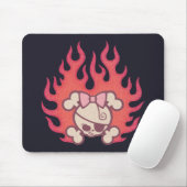 Tapis De Souris Flammes de chariot (Avec souris)