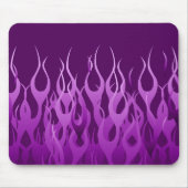 Tapis De Souris Flammes de course violet cool (Devant)