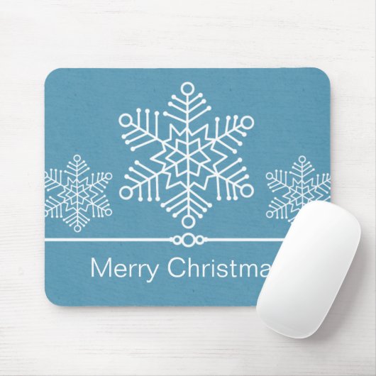 Tapis De Souris Flammes de neige délicieuses Mousepad de Noël (Avec souris)